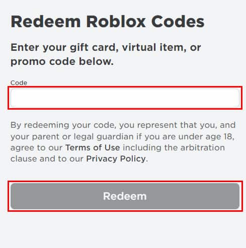 How to Redeem Gift Card in Roblox