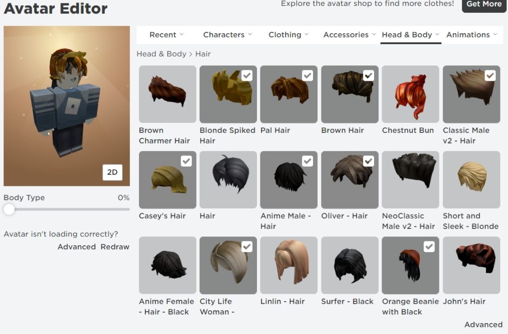 How to Wear 2 Hairs in Roblox?